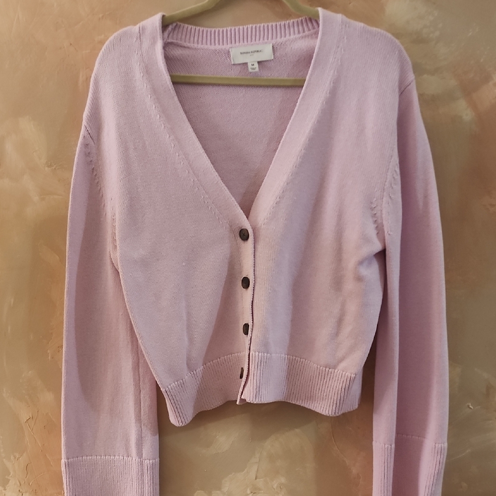 Banana Republic Light Pink Cardigan
